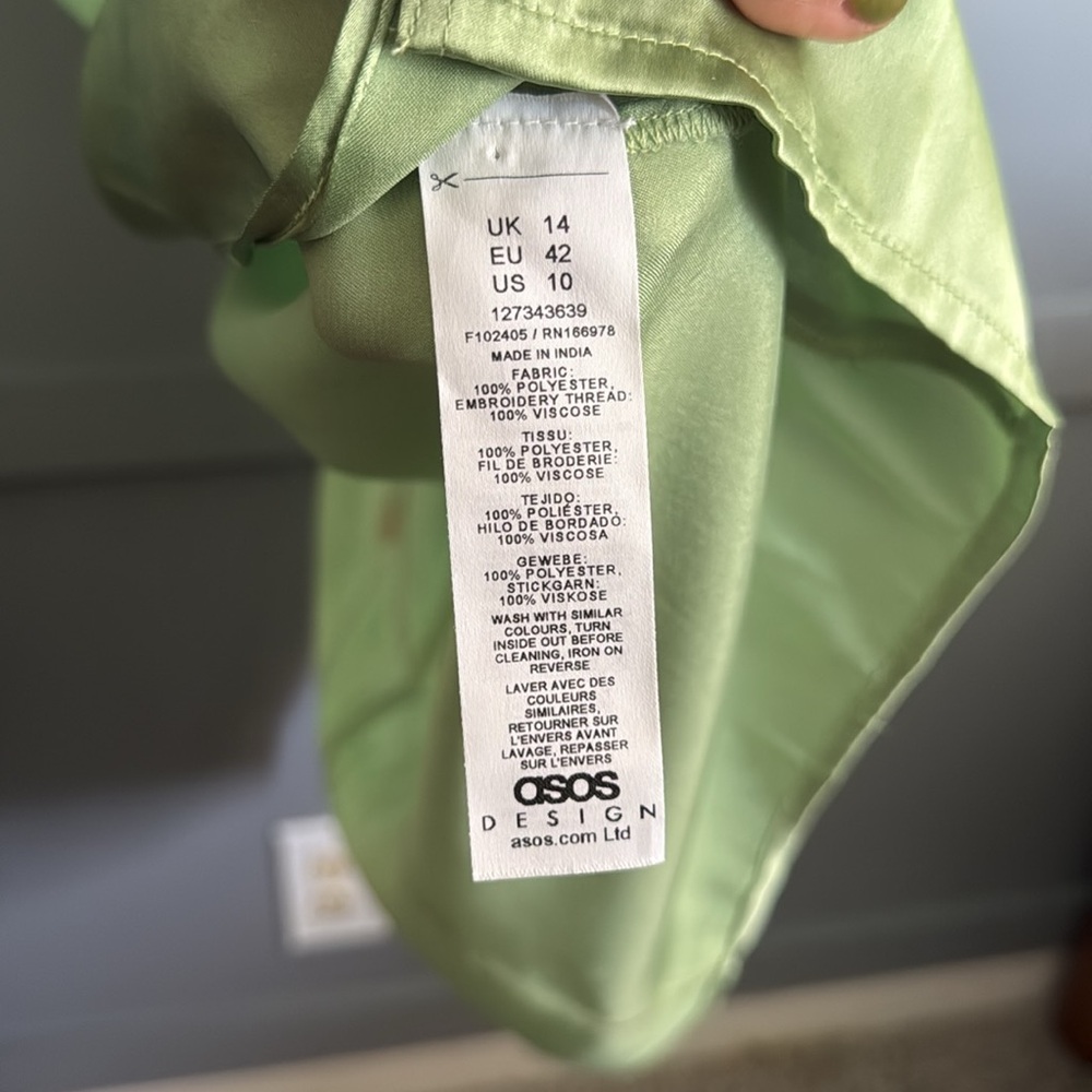 Green Floral Kimono Dress - Picture 6 of 6